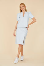 Faux Leather Pencil Skirt