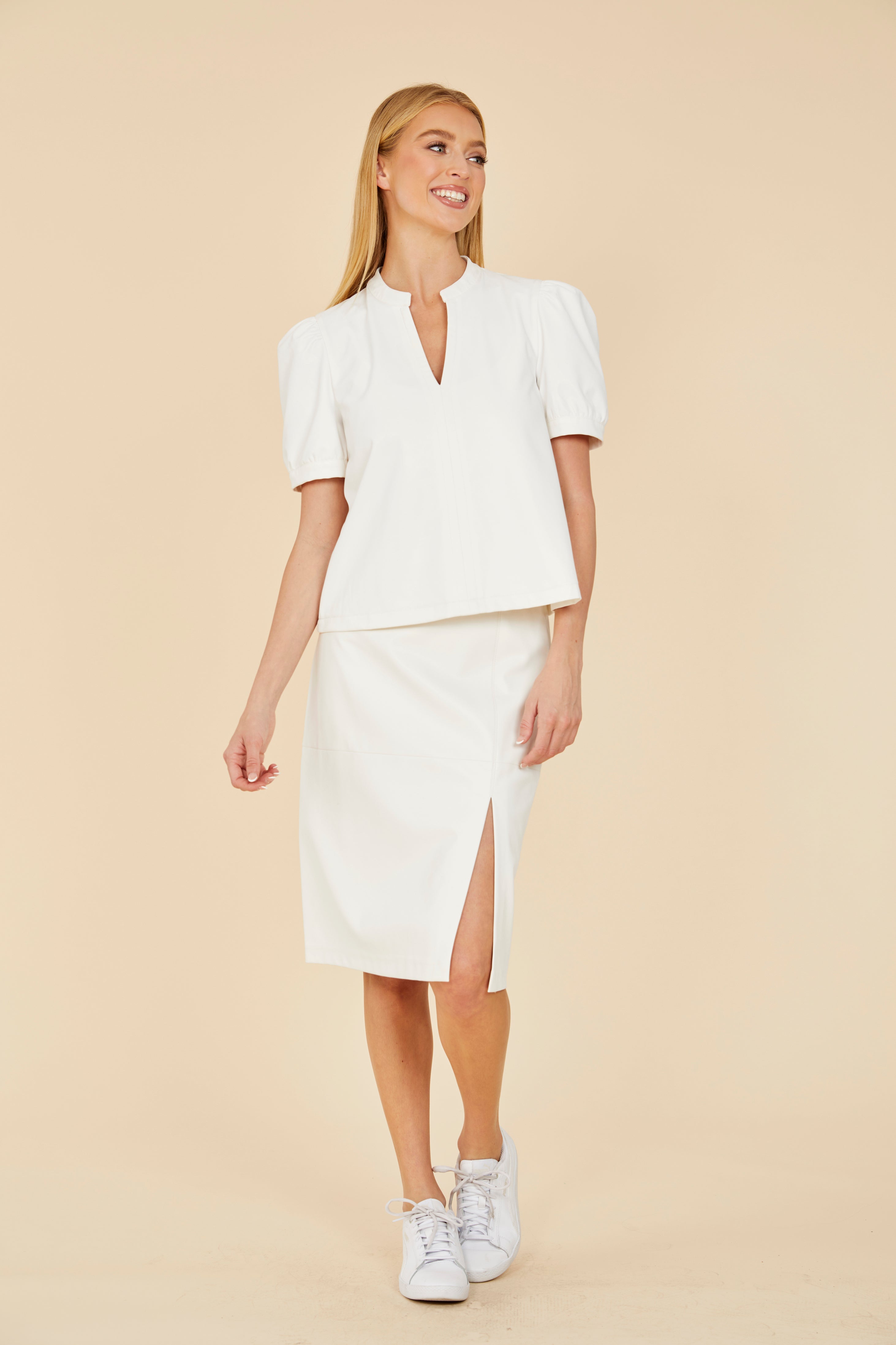 Faux Leather Pencil Skirt – Dolce Cabo