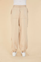 Ruched Knee Drawstring Trousers
