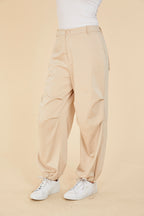 Ruched Knee Drawstring Trousers