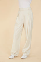 Pleated Wide Leg Pants