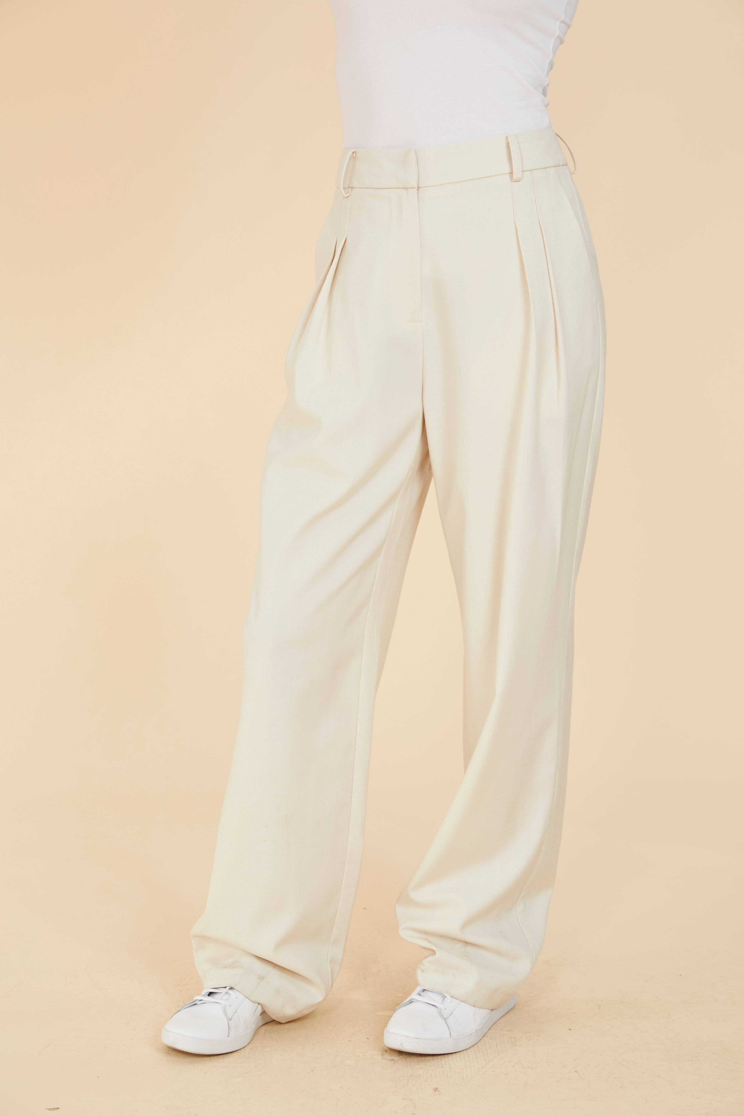 Pleated Wide Leg Pants