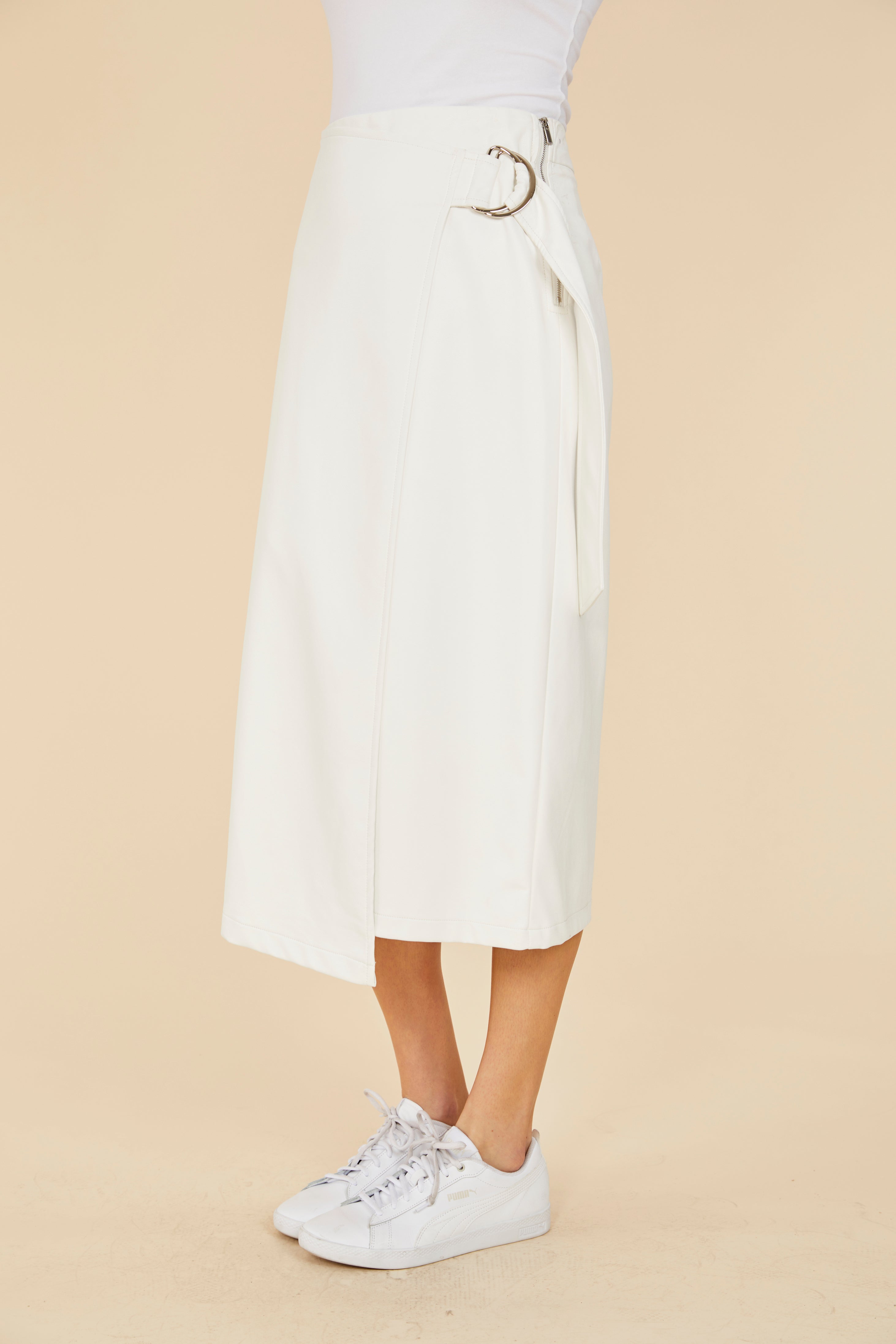 スカート sheller leather like wrap culottes Faux Leather Wrap Skirt – Dolce Cabo