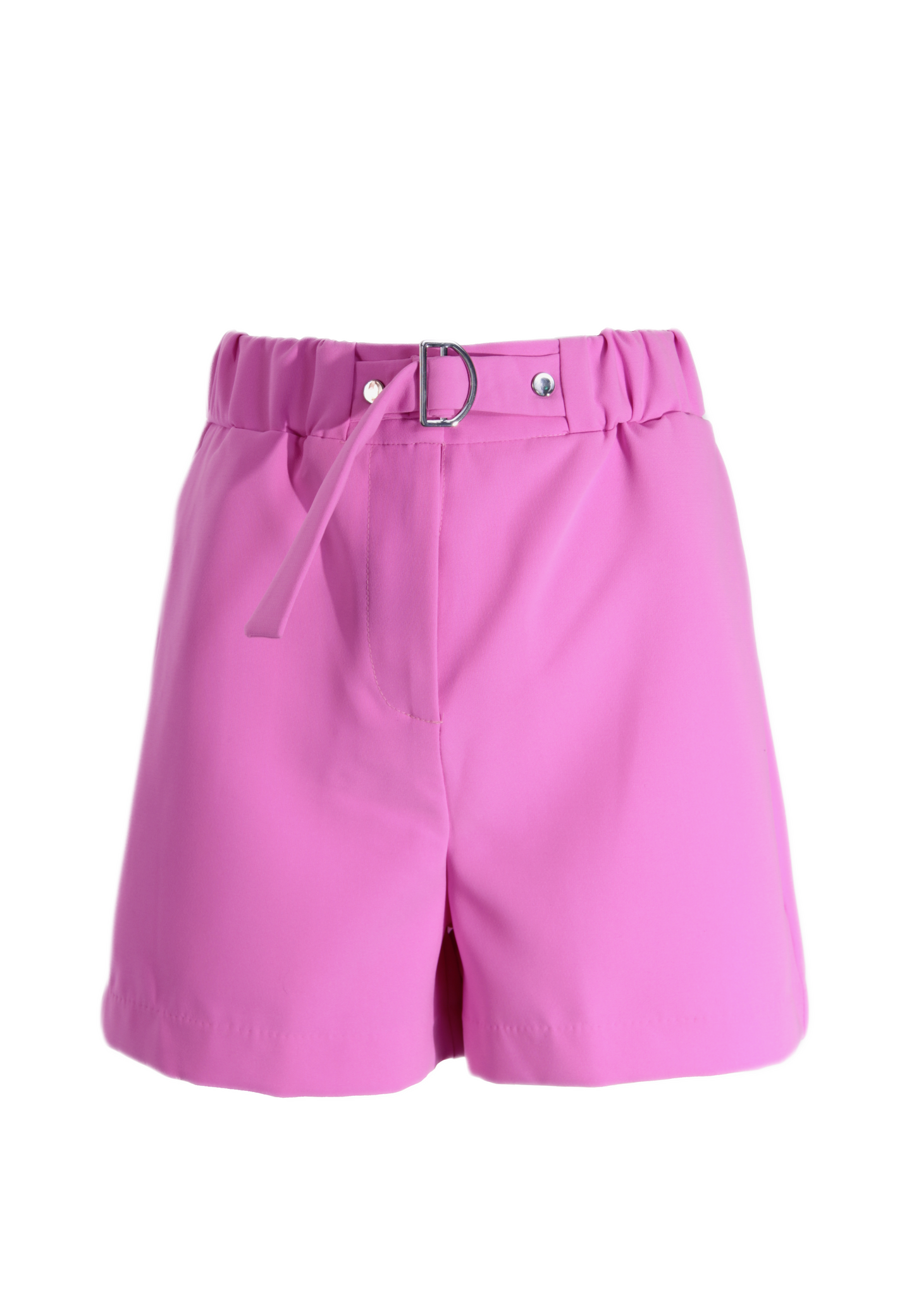 Pink buckle shorts on sale