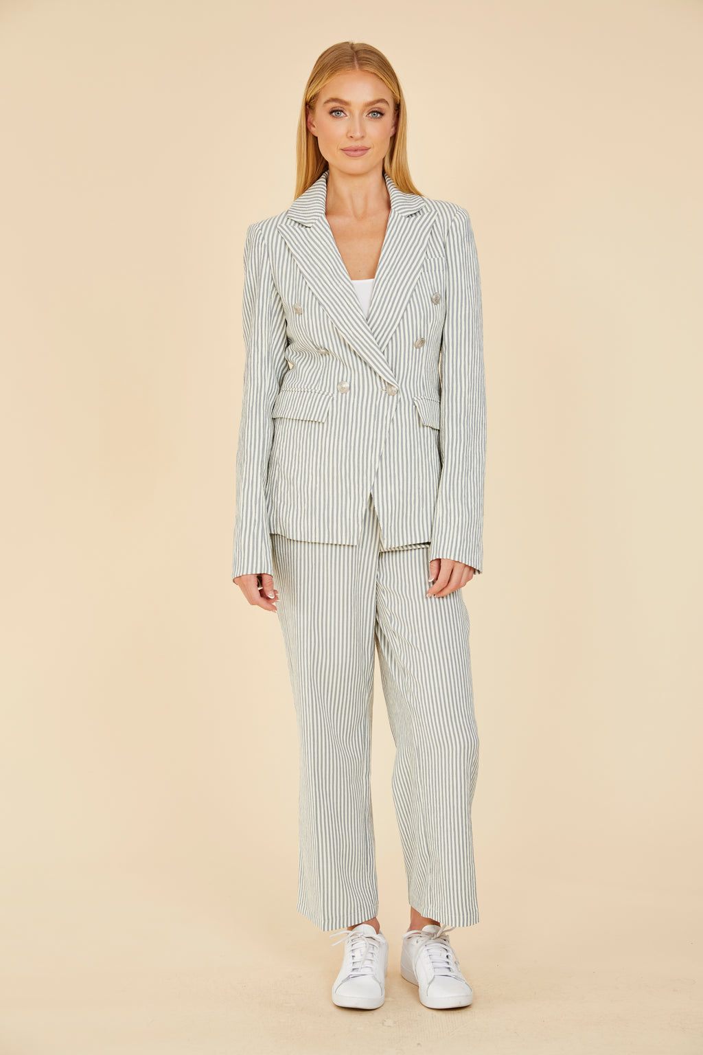 Striped Seer Sucker Pants