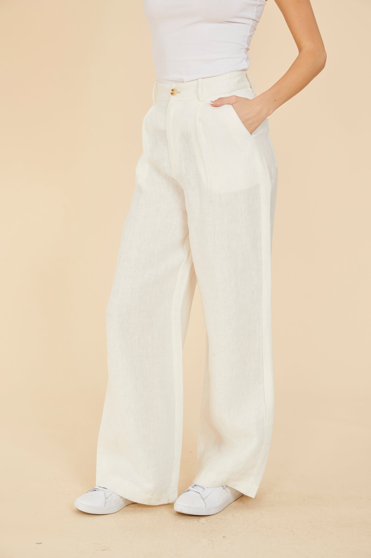 Lido Wide-Leg Italian Wool Pant | Banana Republic