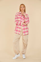 Sequin Plaid Shirt