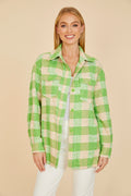 Sequin Plaid Shirt