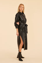 Faux Leather Maxi Dress