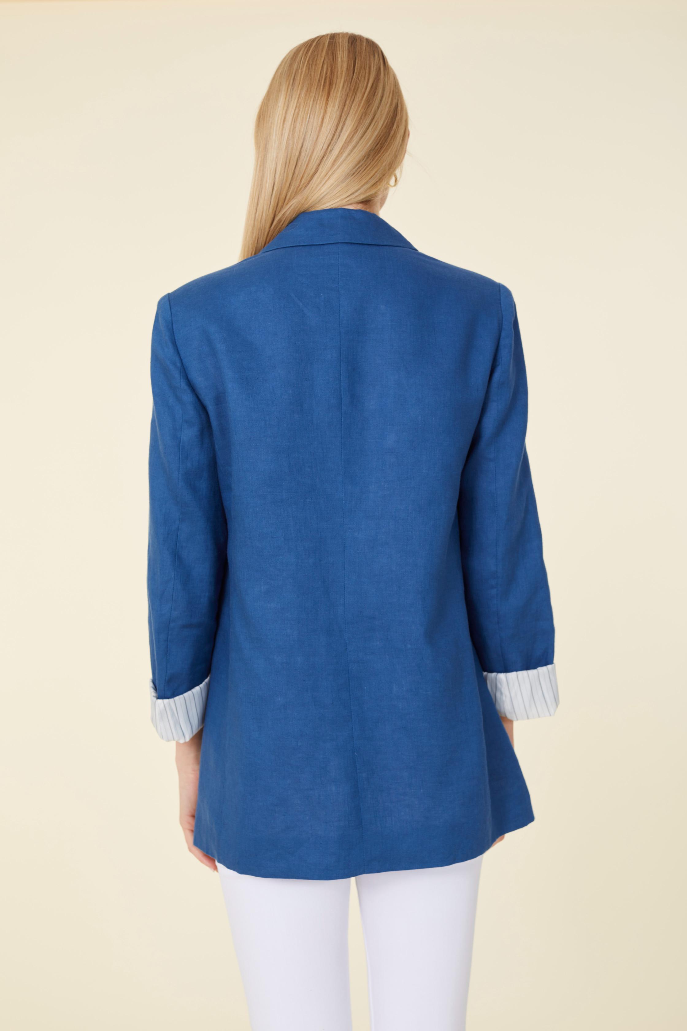 Oversized Linen Blazer