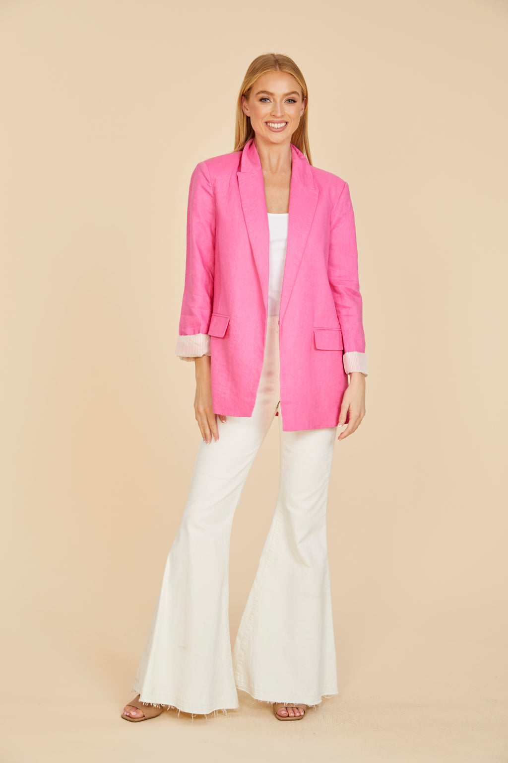 Oversized Linen Blazer