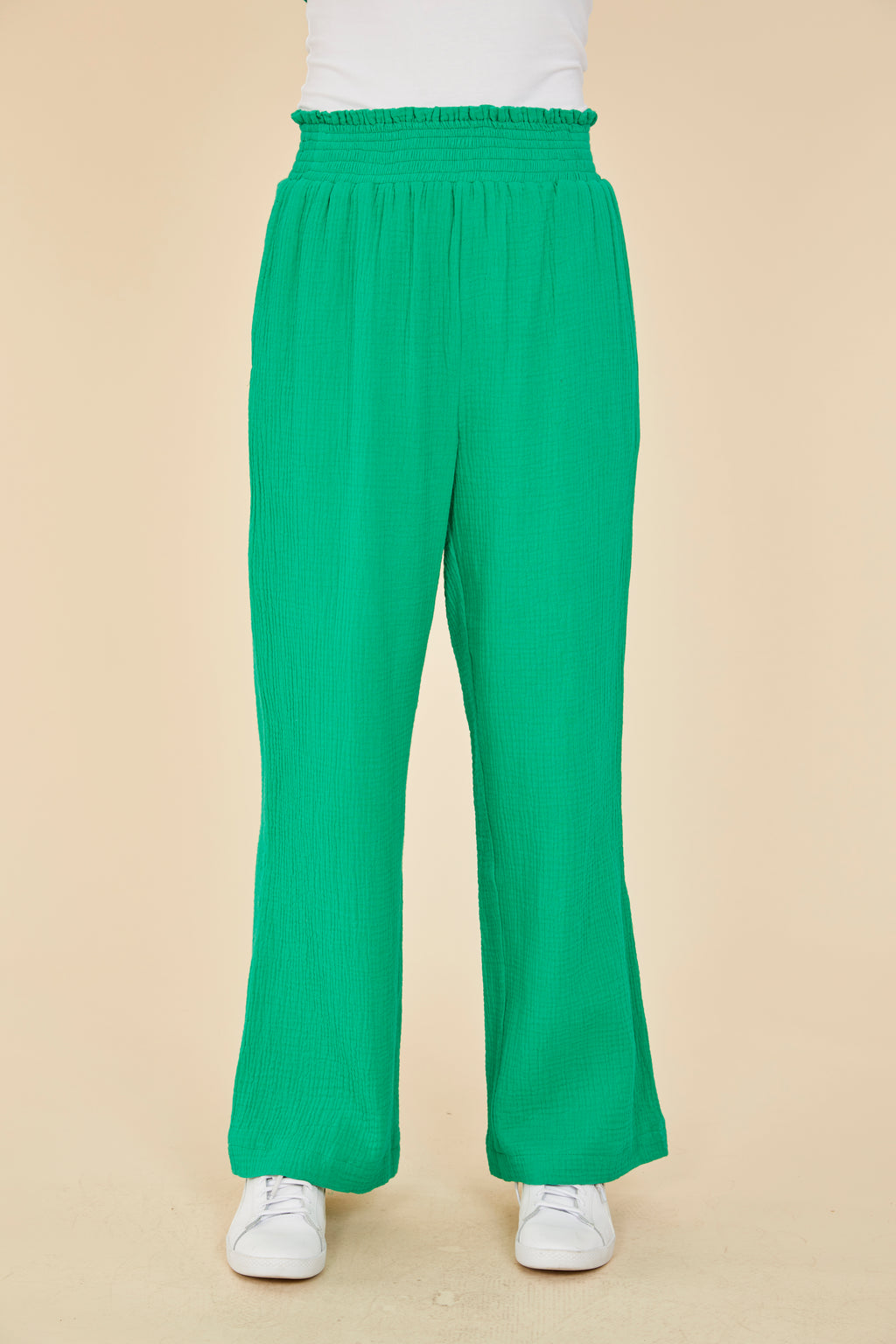 Wide Leg Gauze Pants