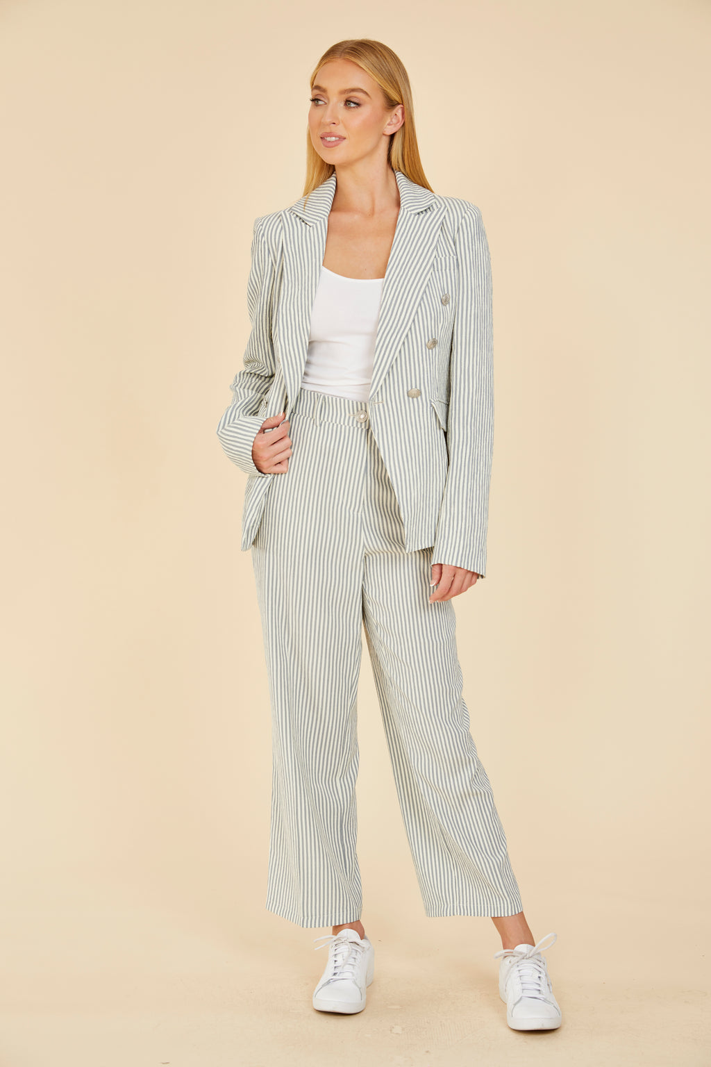 Striped Seer Sucker Pants