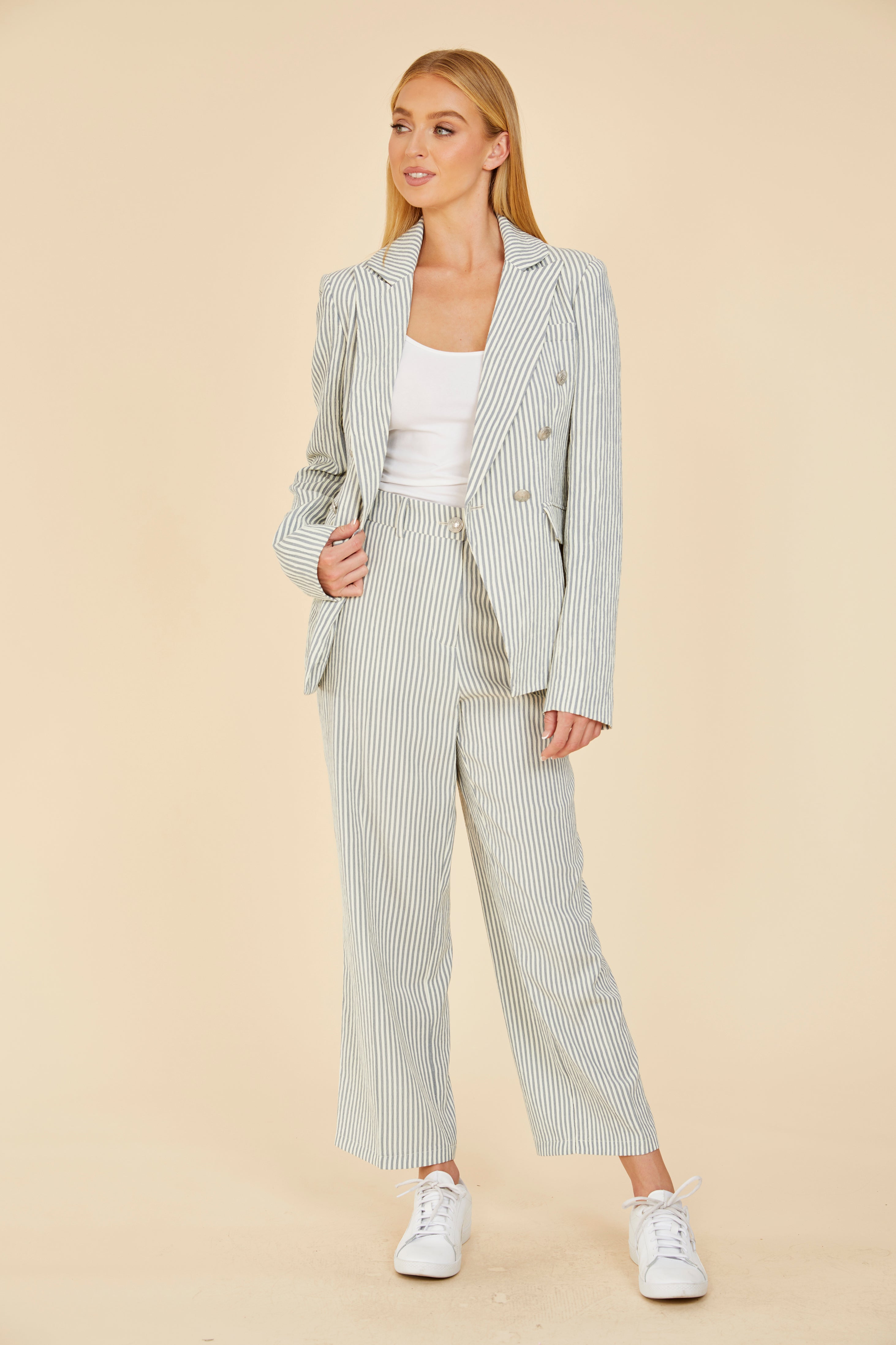 Striped Seer Sucker Pants