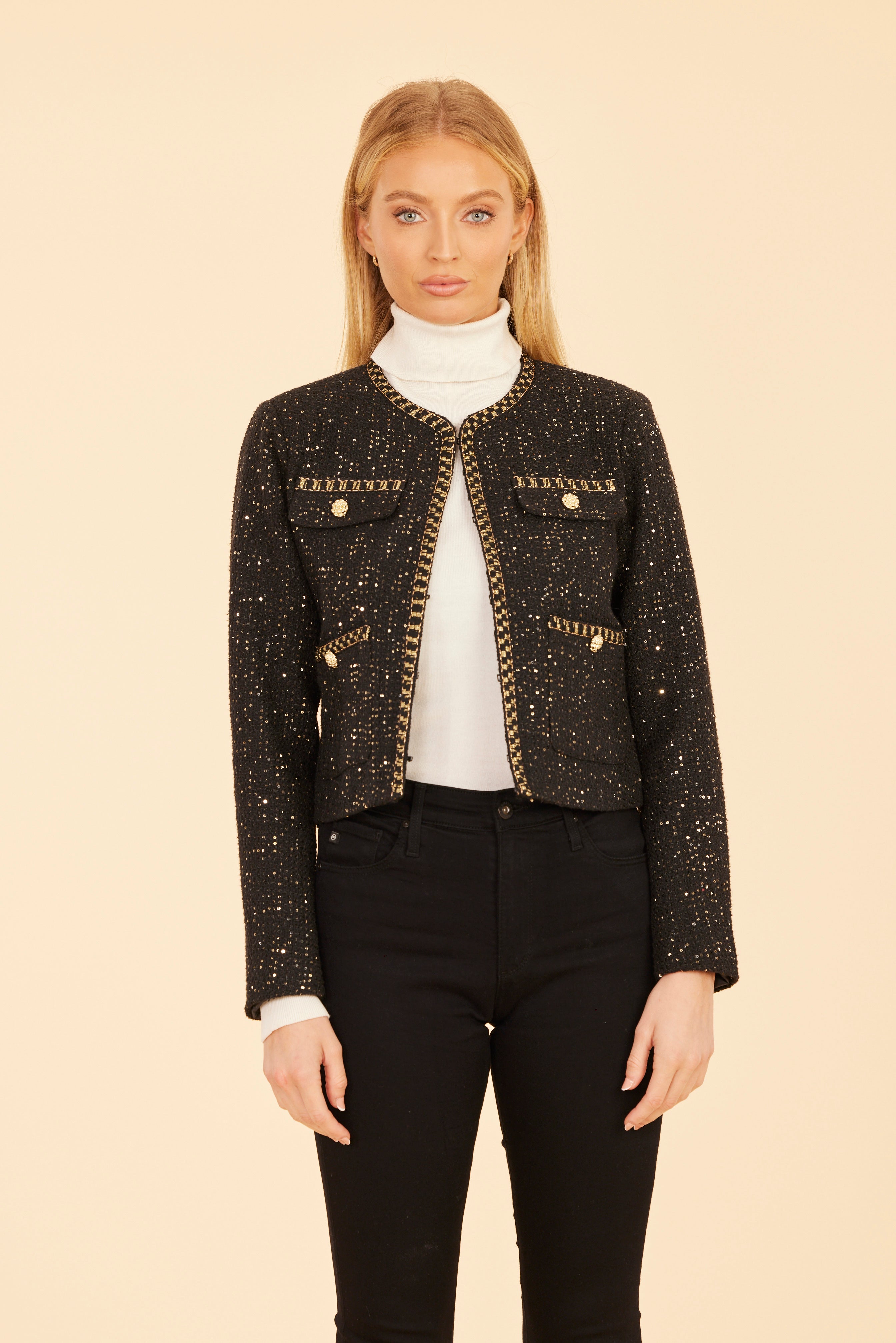 Lurex Tweed Jacket – Dolce Cabo