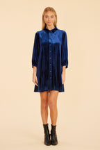 Velvet Puff Sleeve Dress
