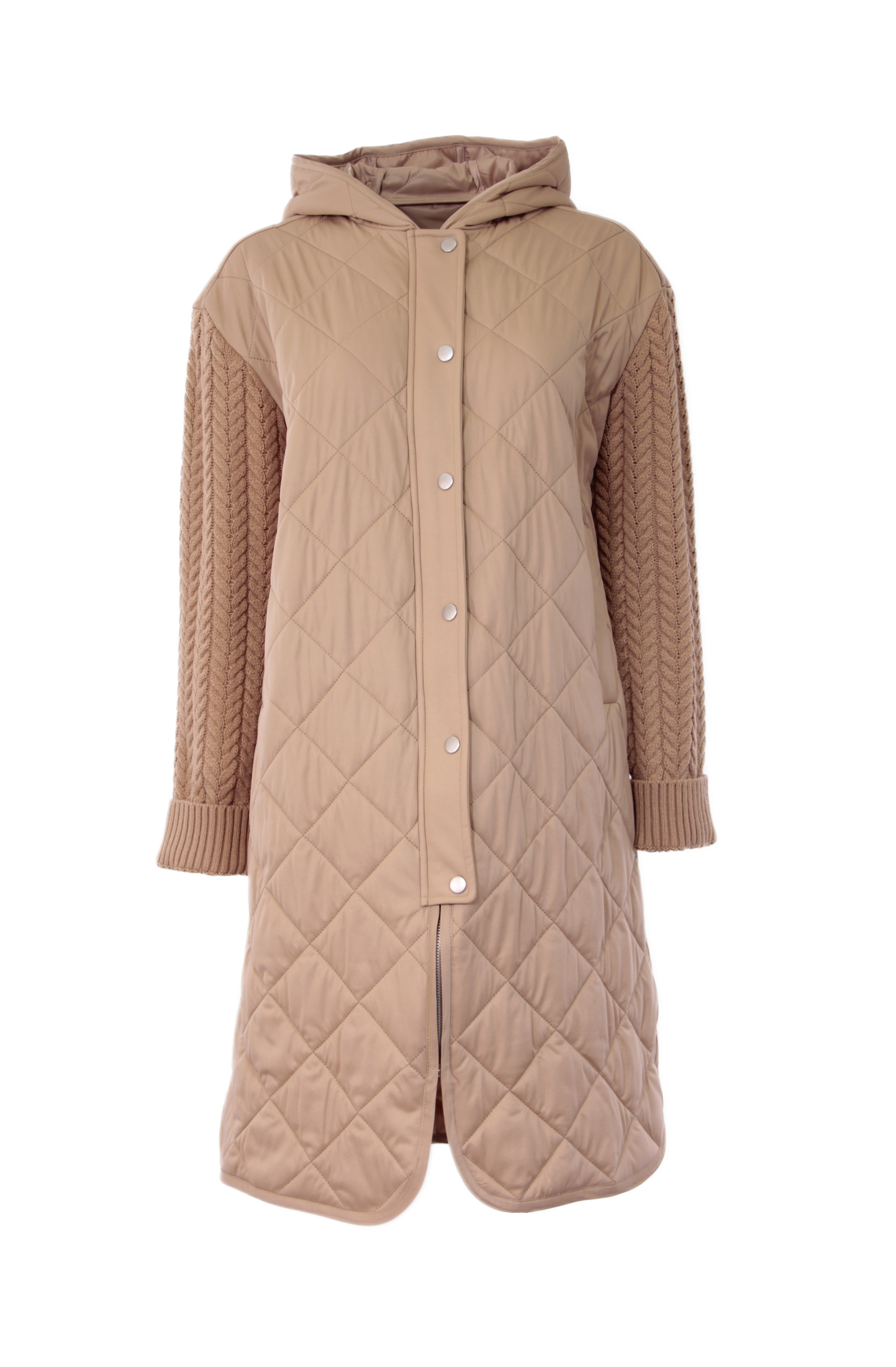 Quilted Long Coat with Toggle Waist – Dolce Cabo