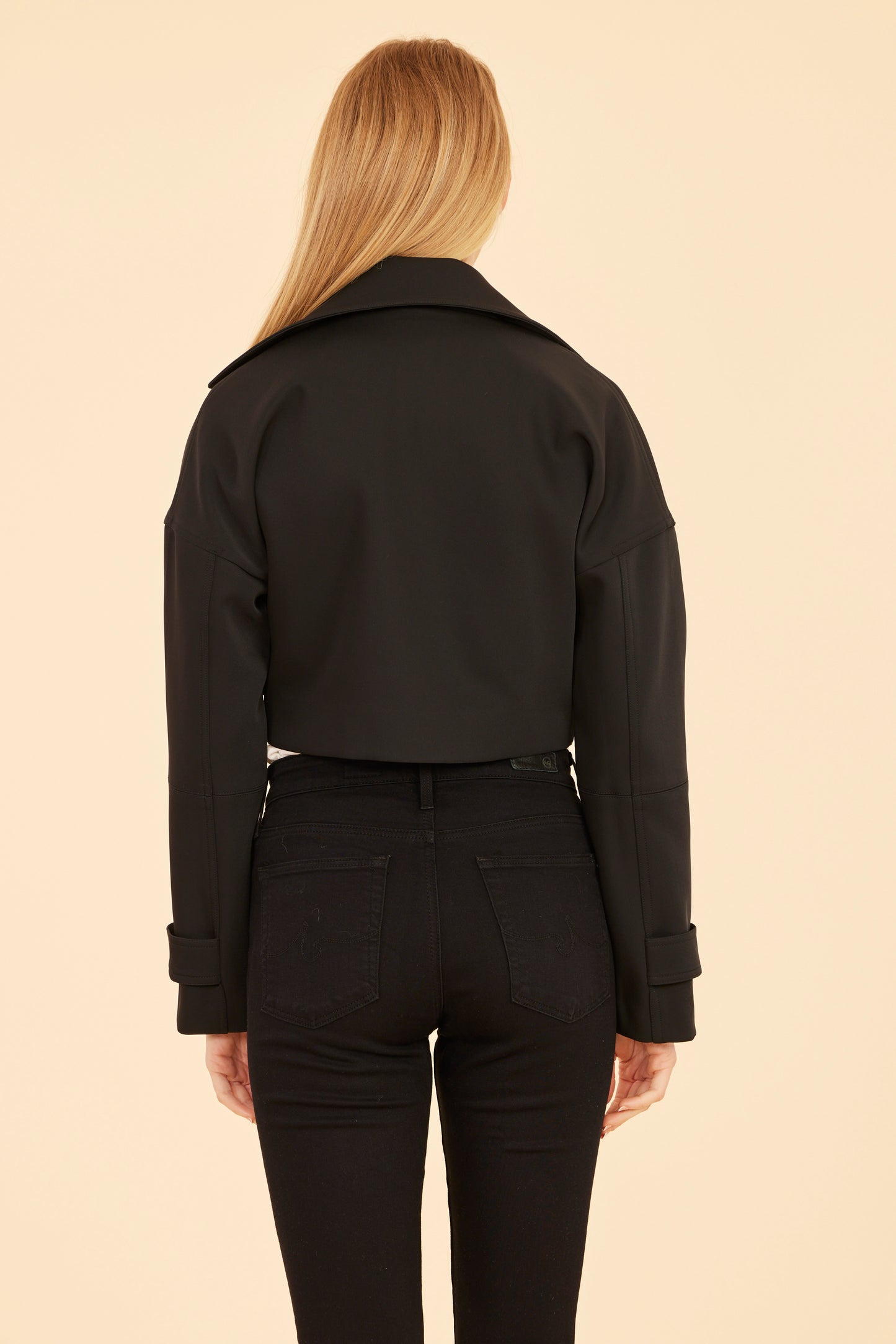 Cropped Neoprene Jacket