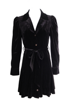 Velvet Belted Dress