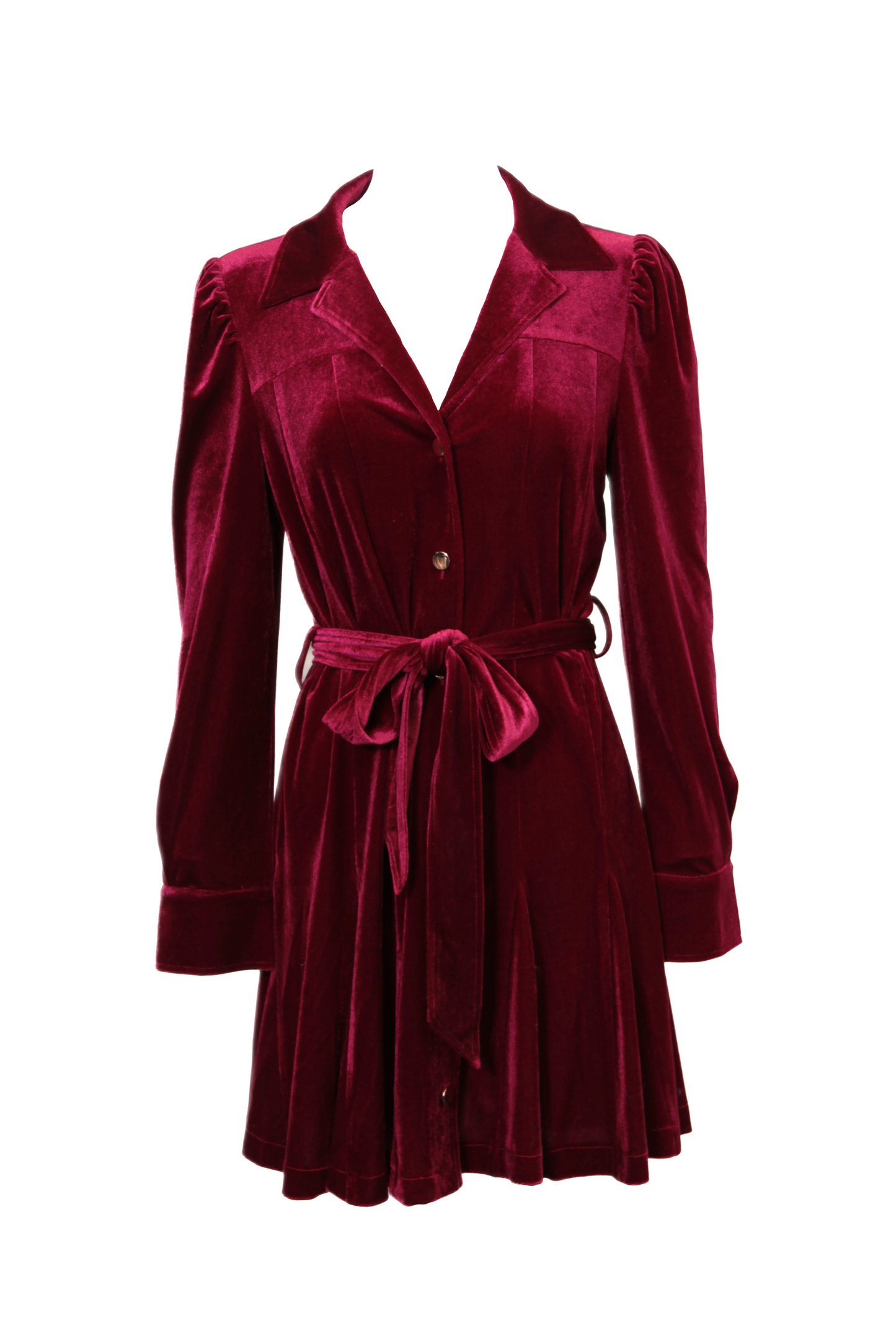 Velvet Belted Dress