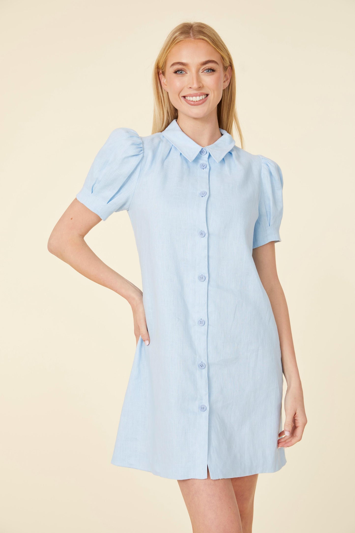 Linen Button Down Dress