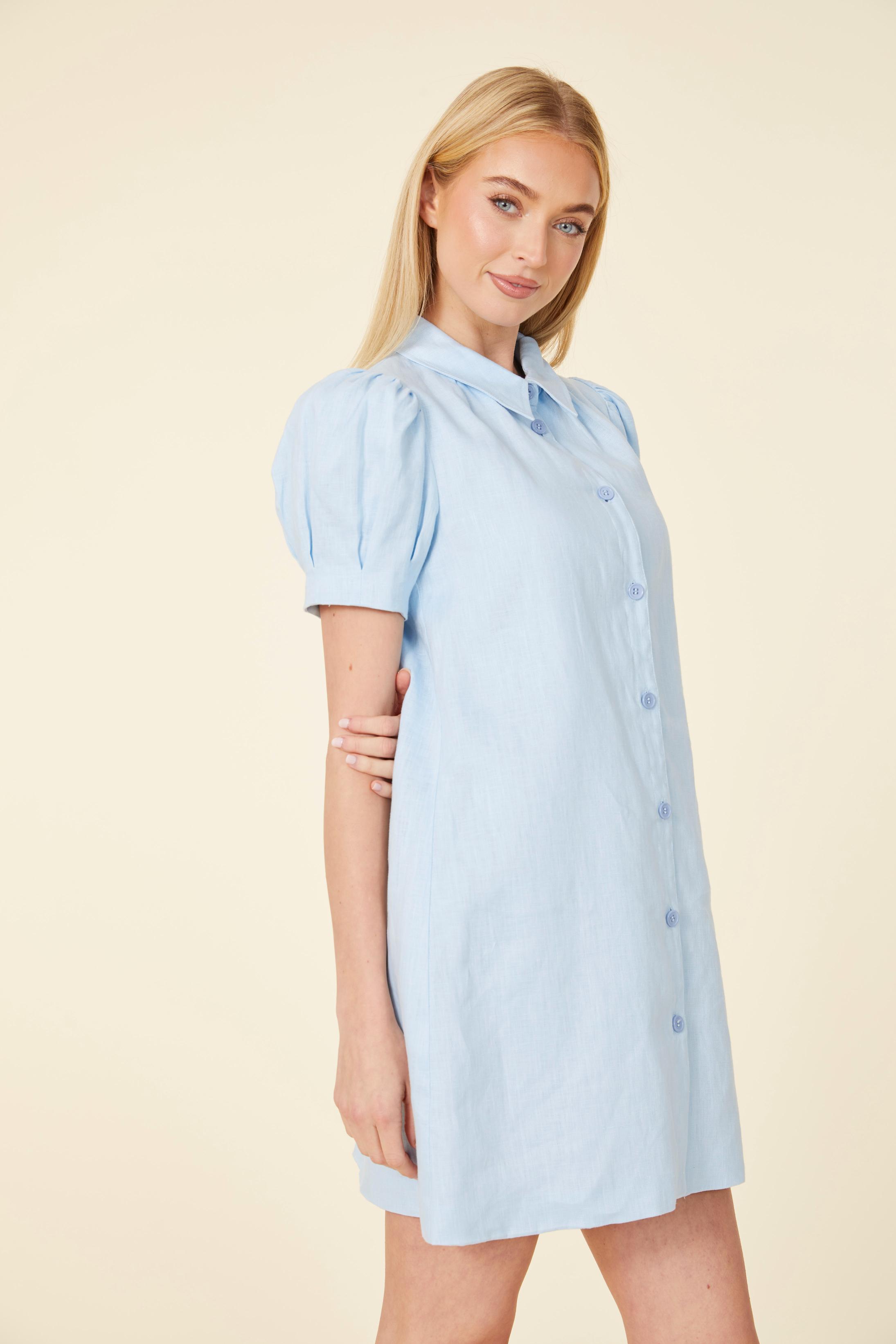 Linen Button Down Dress