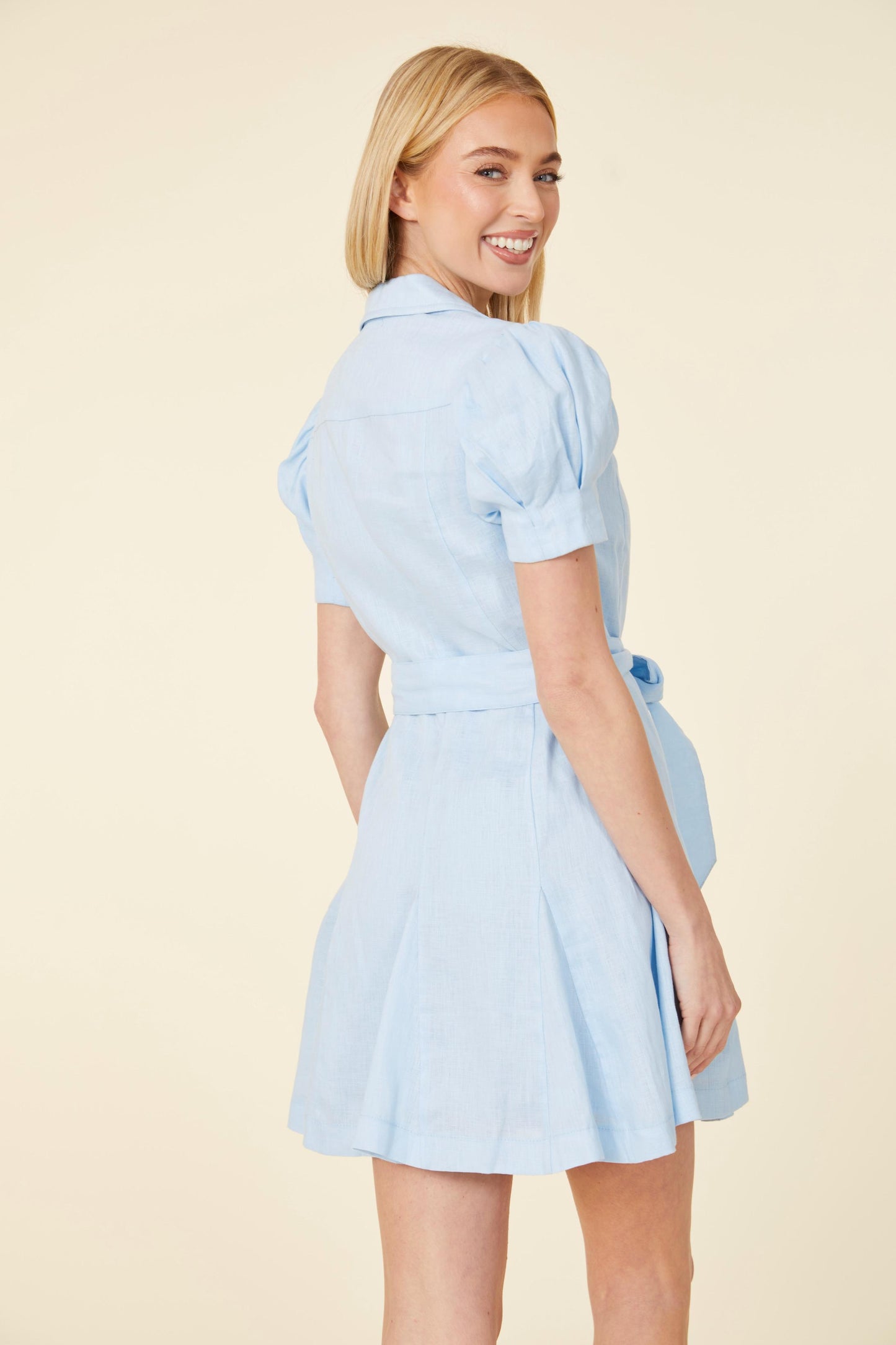 Linen Belted Dress