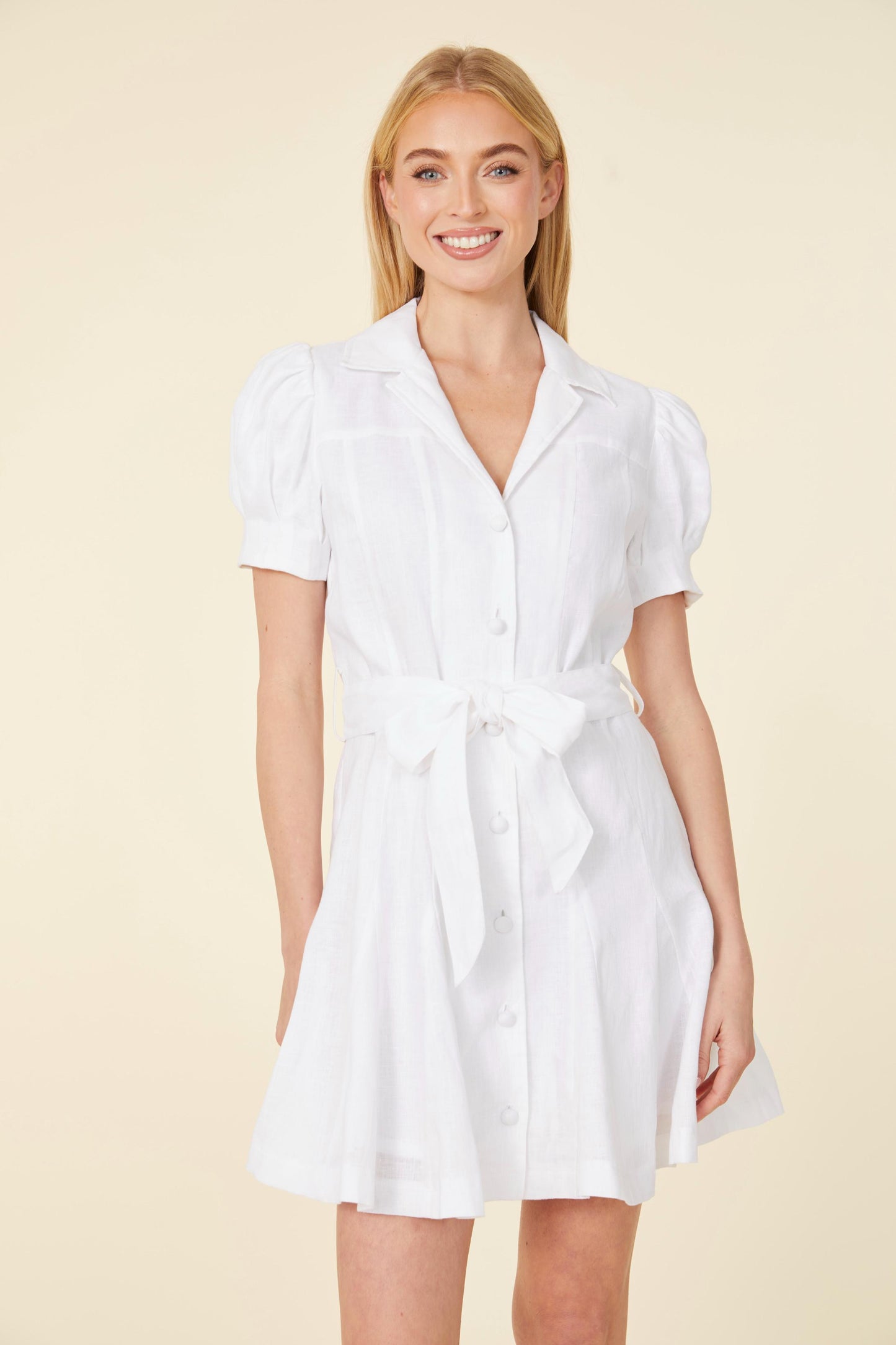 Linen Belted Dress