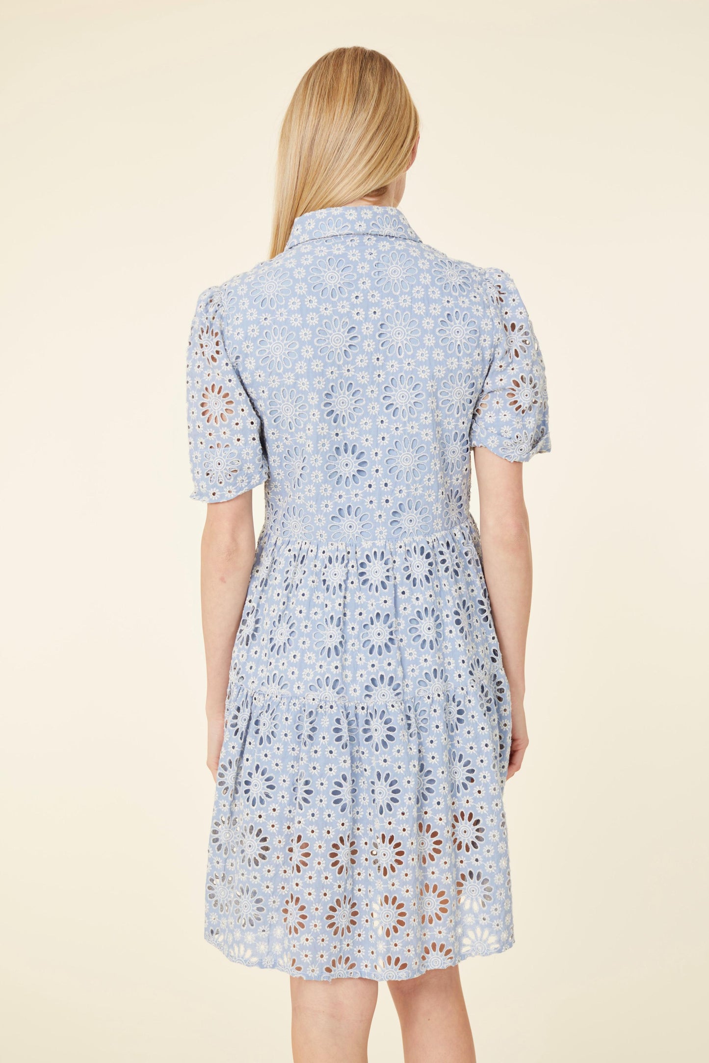 Short Sleeve Eyelet Dress