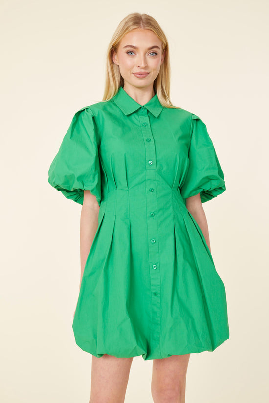 Poplin Balloon Dress