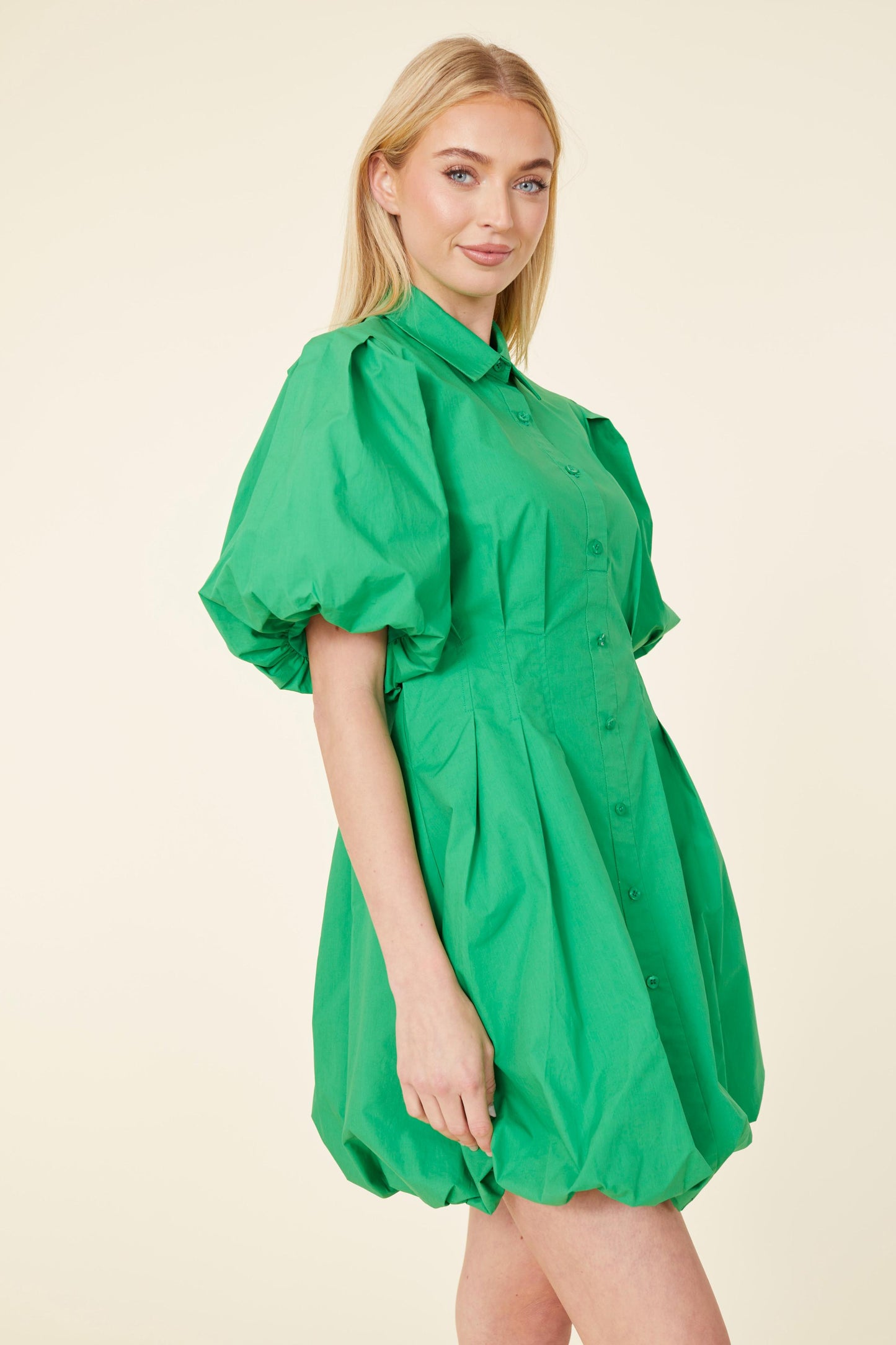 Poplin Balloon Dress