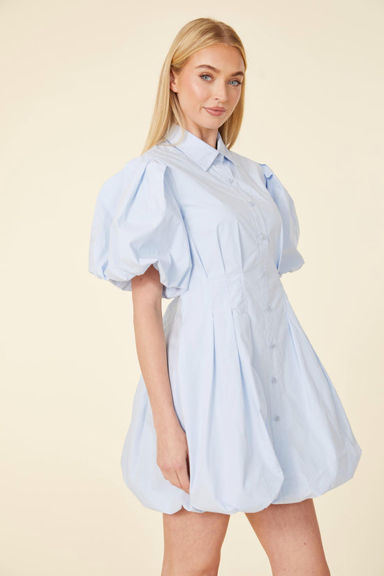 Poplin Balloon Dress