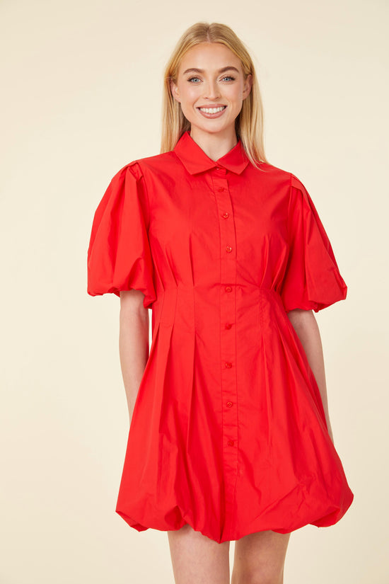 Poplin Balloon Dress