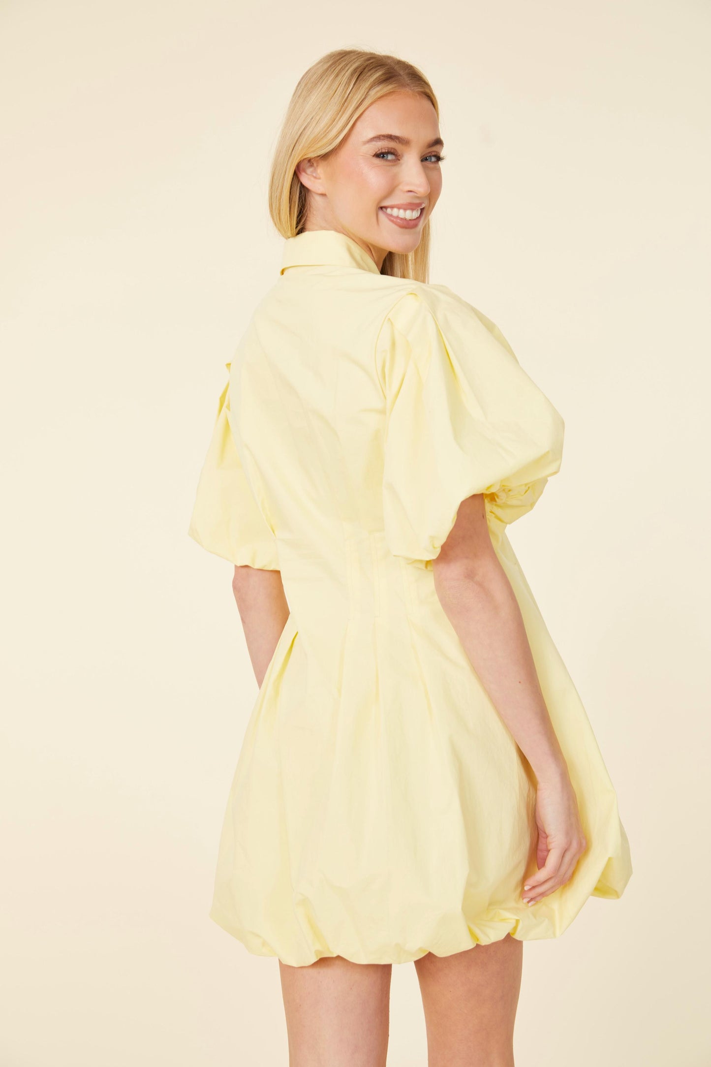 Poplin Balloon Dress