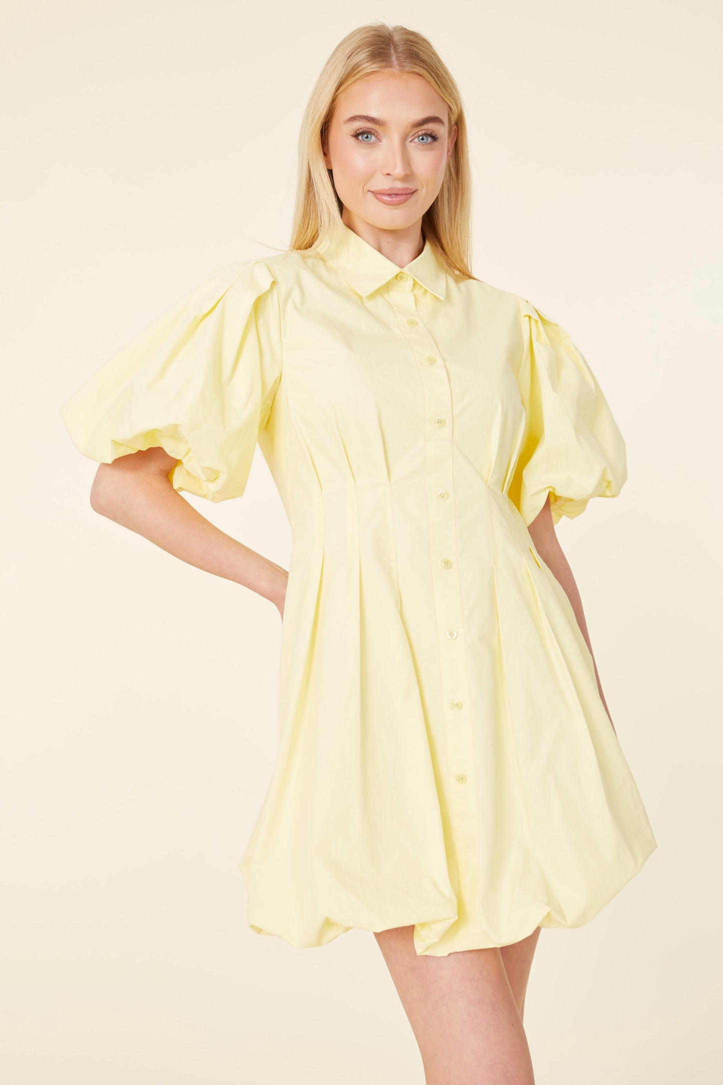 Poplin Balloon Dress