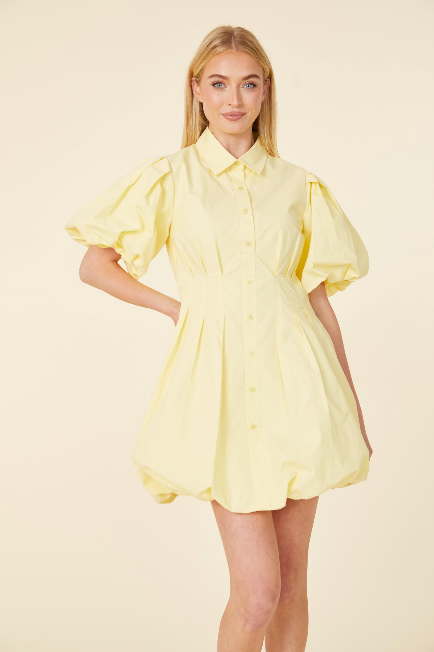 Poplin Balloon Dress