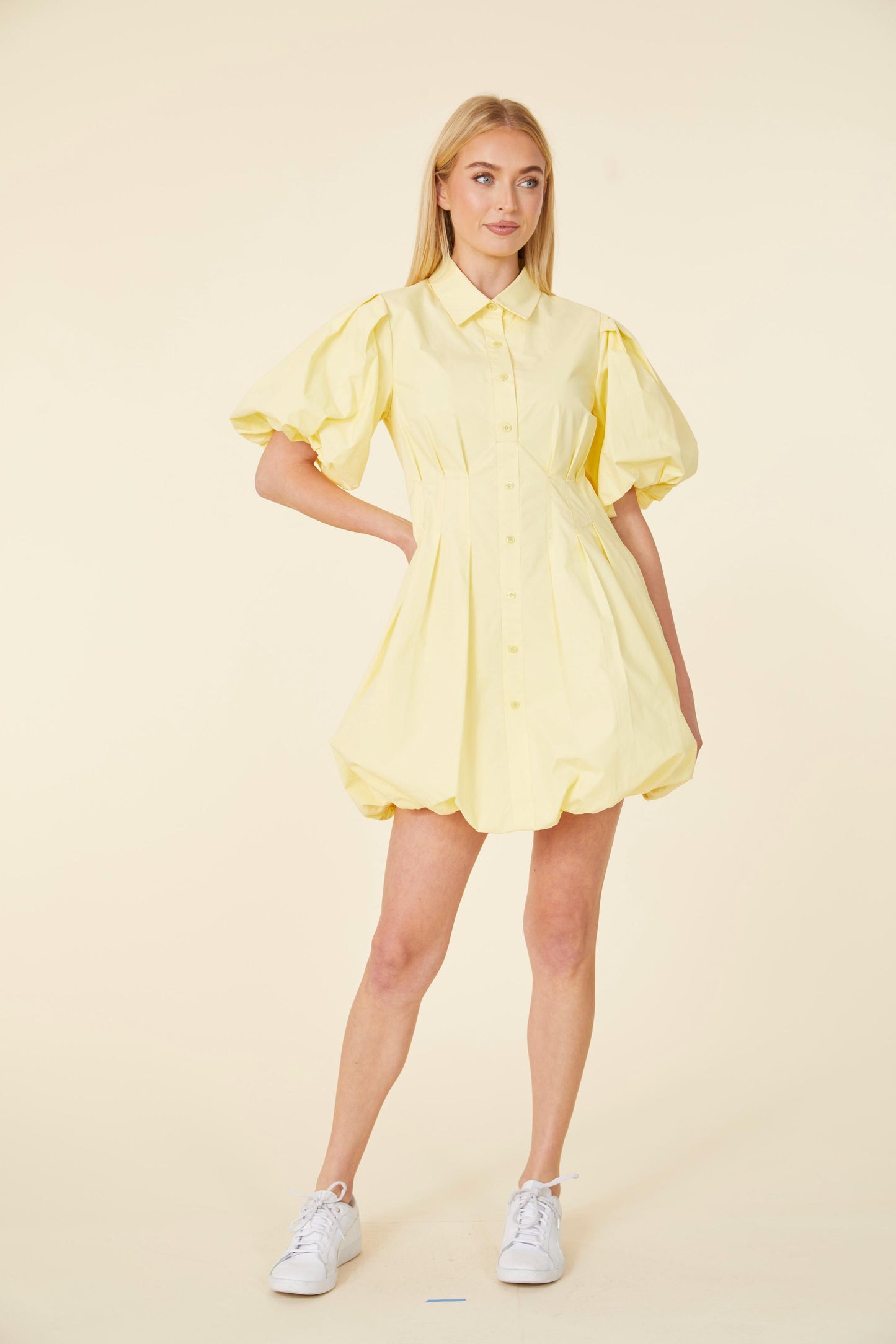 Poplin Balloon Dress