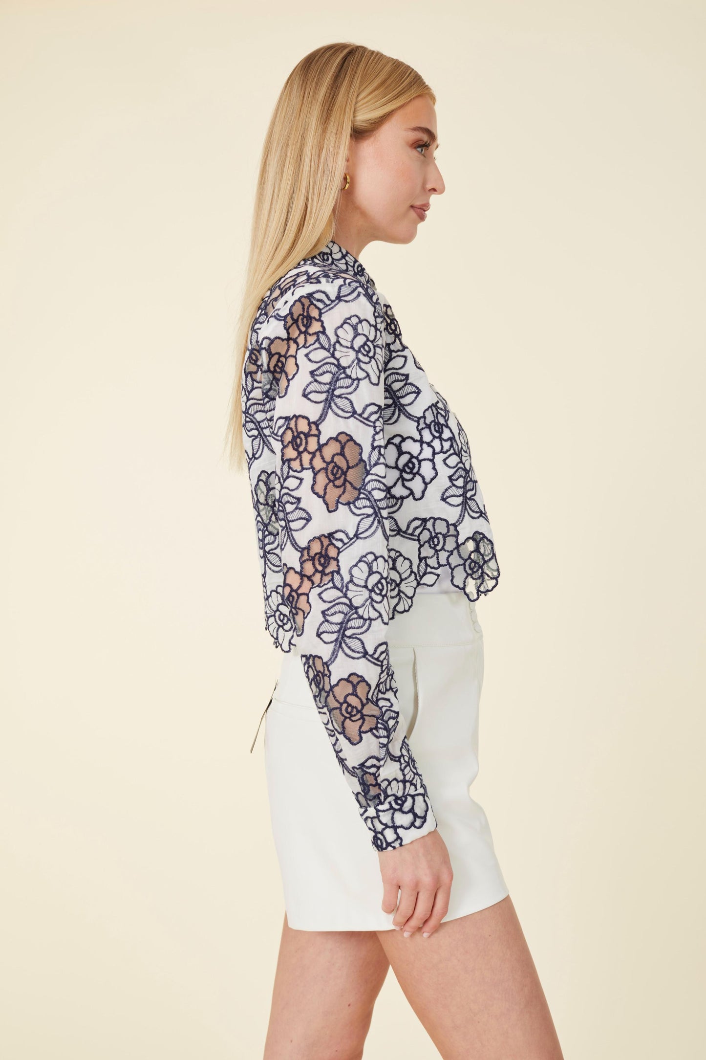 Floral Embroidered Blouse