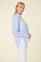 Micro Sequin Stripe Blouse