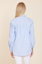 Micro Rhinestone Long Sleeve Shirt