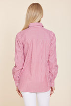 Micro Rhinestone Long Sleeve Shirt
