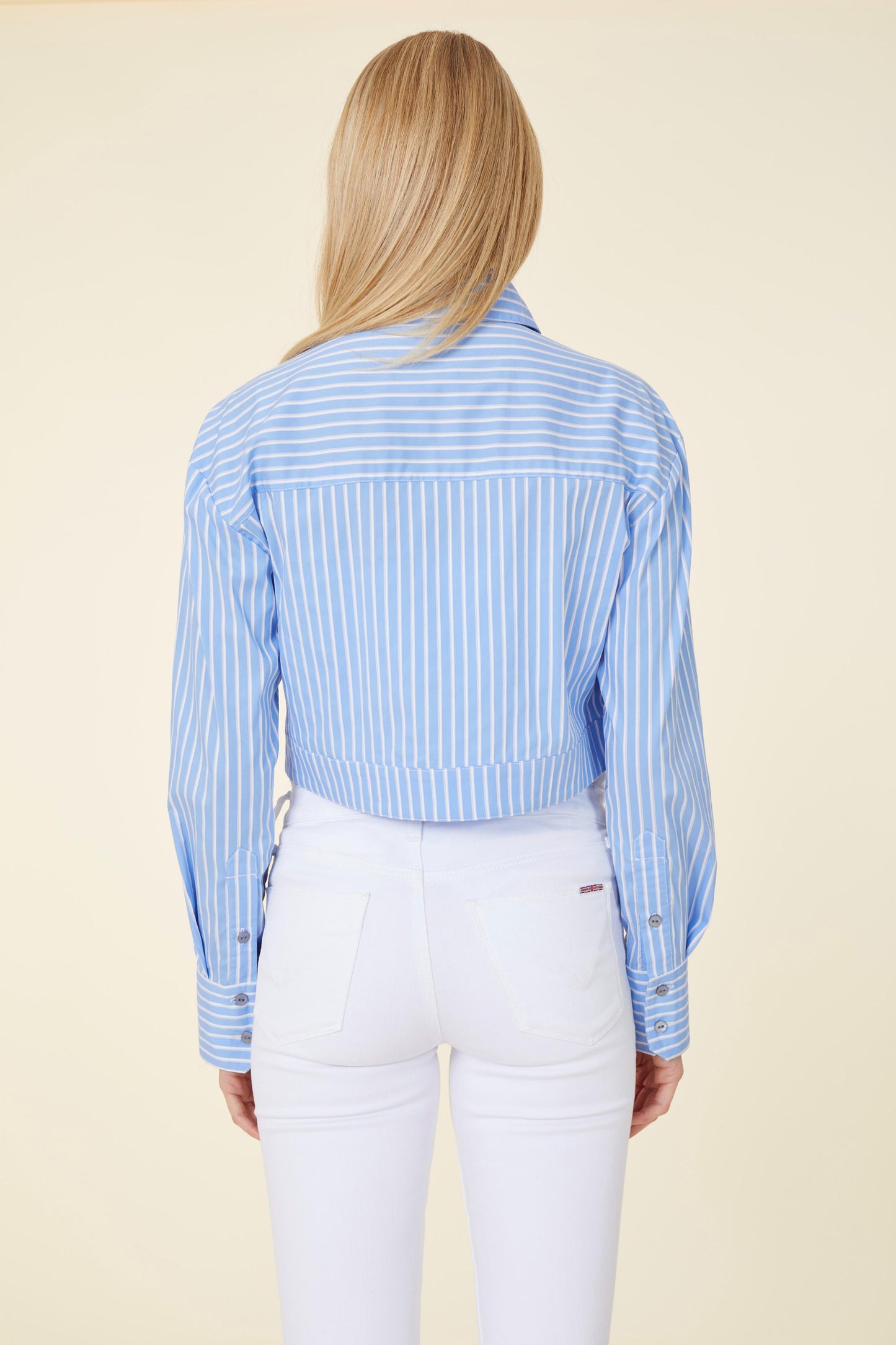 Striped Crop Blouse