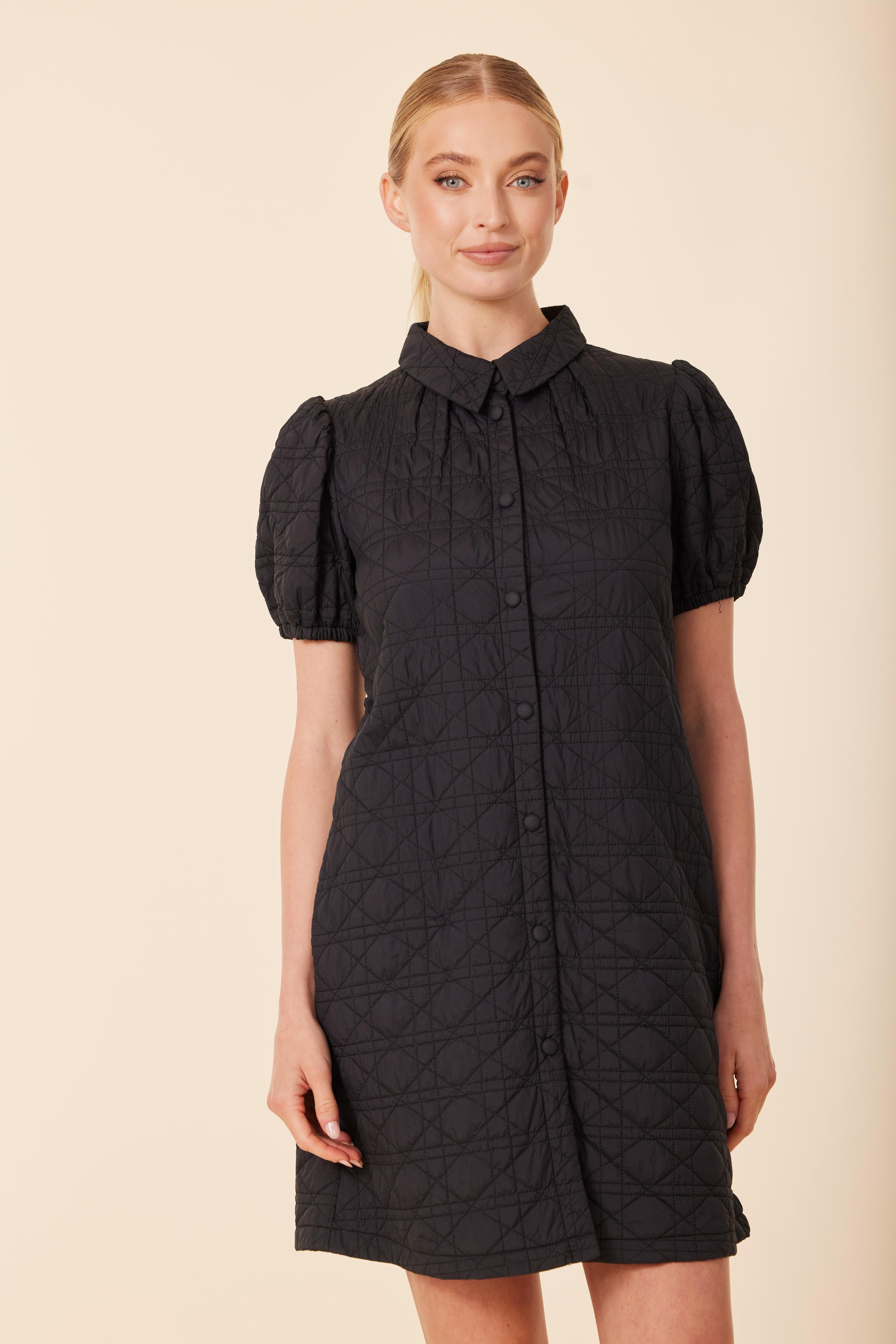 Nylon Quilted Dress