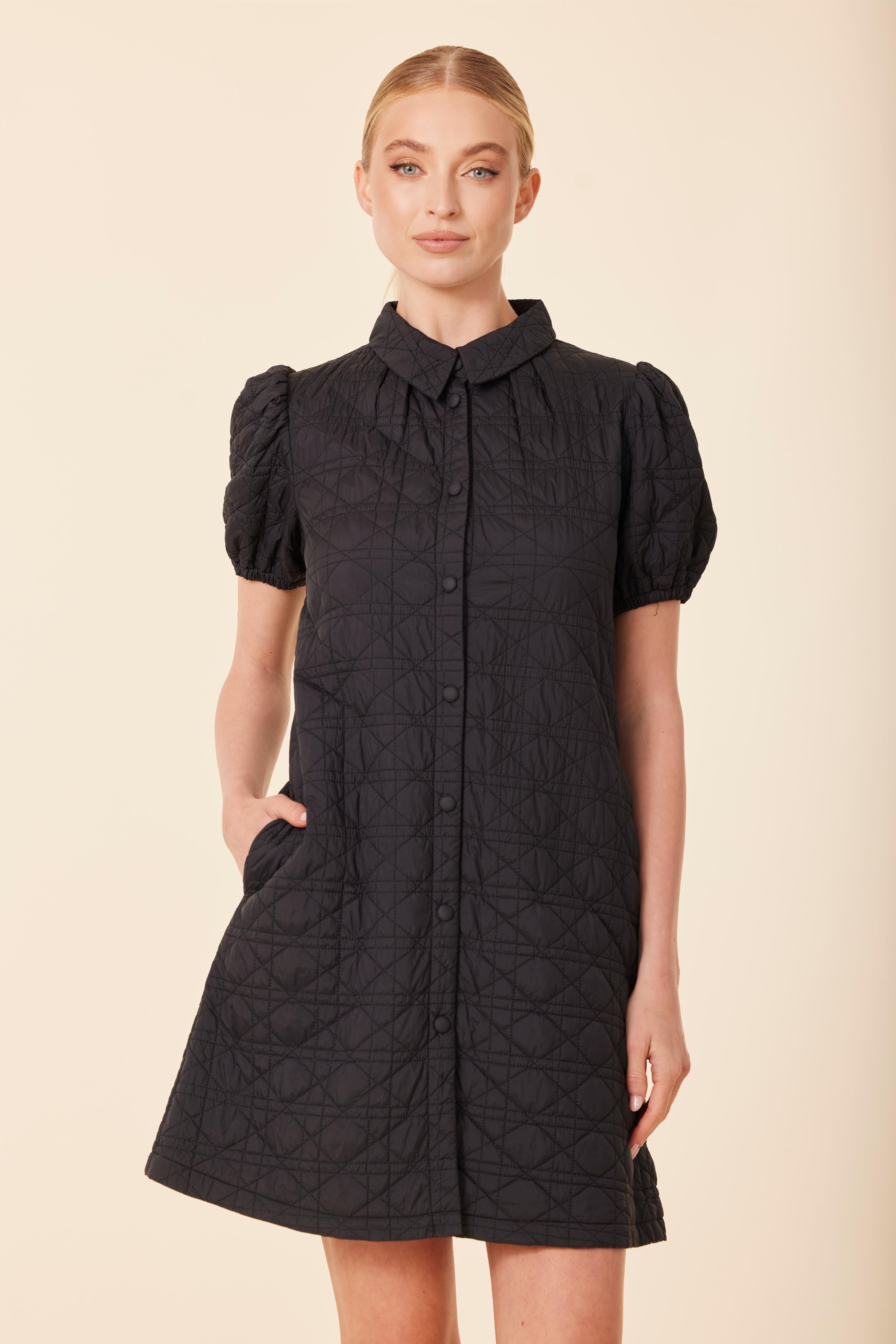 Nylon Quilted Dress