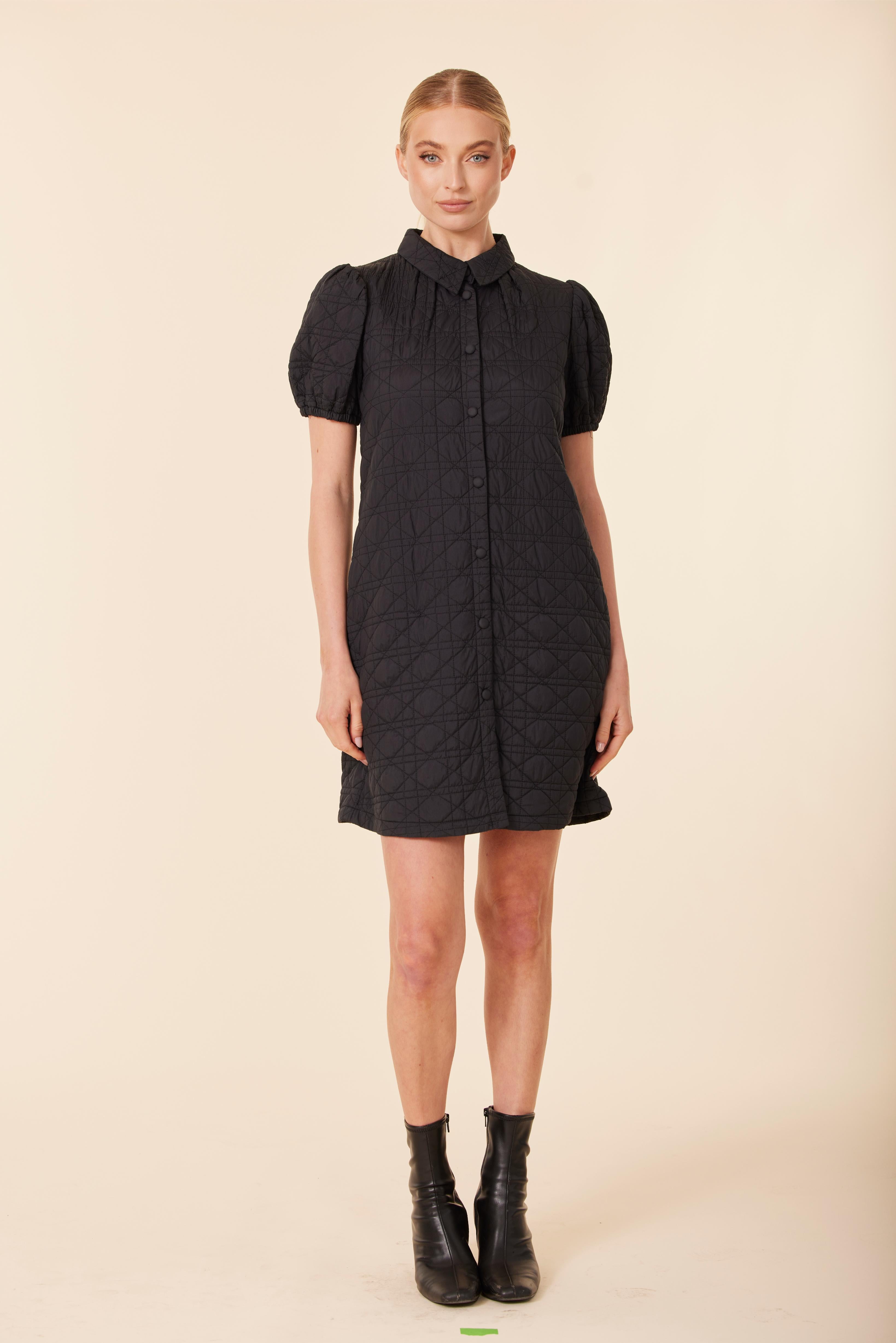 Nylon Quilted Dress