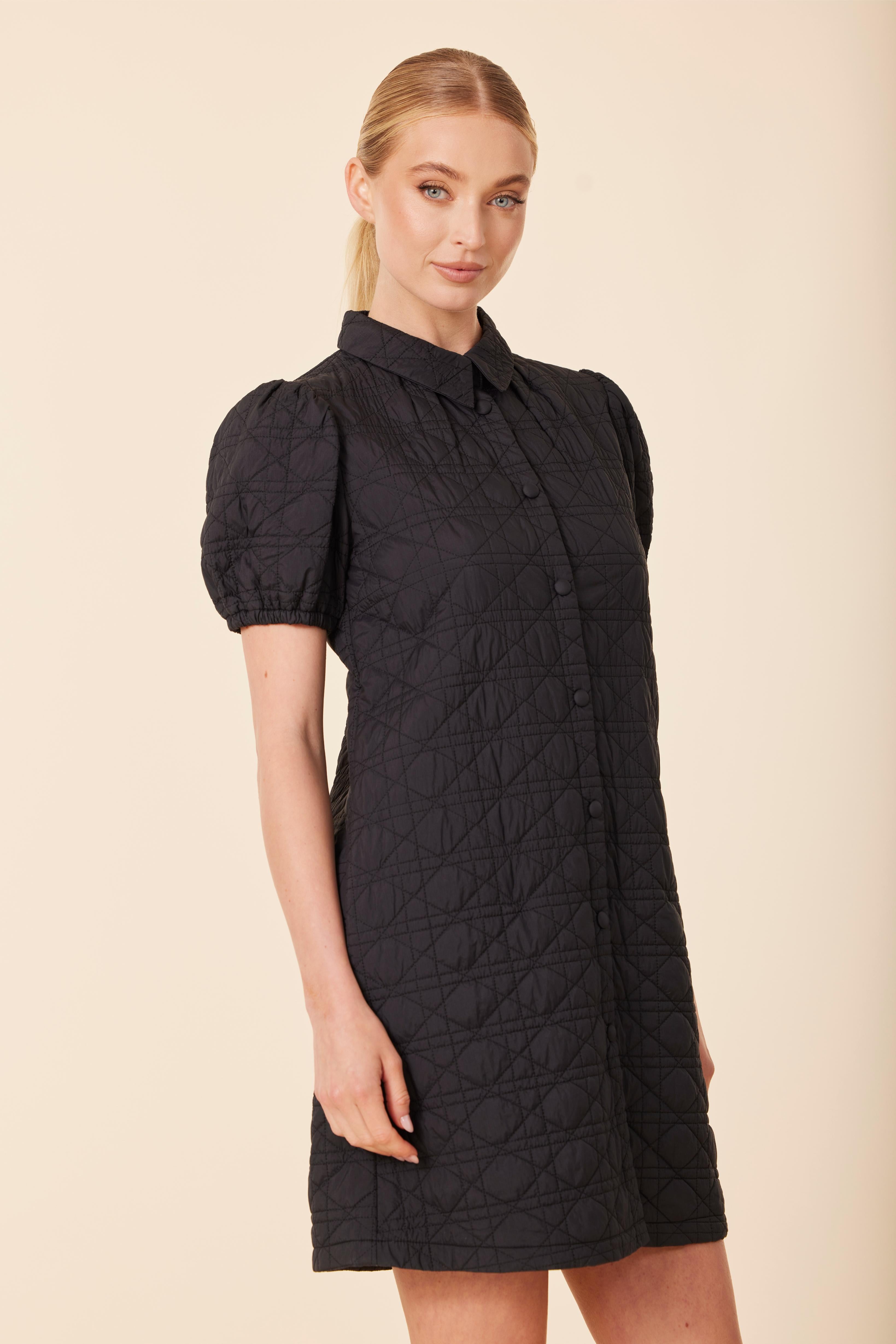 Nylon Quilted Dress