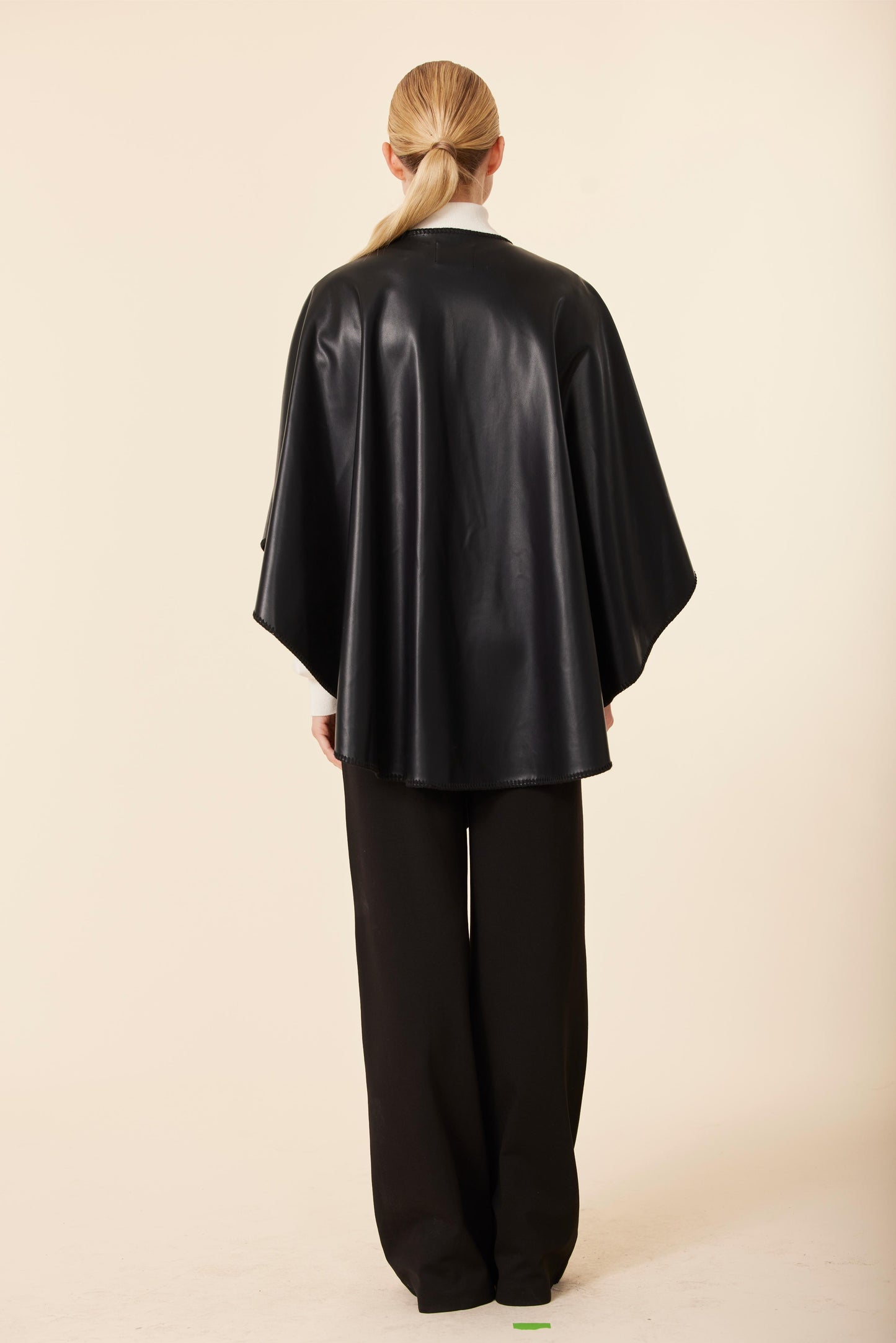 Vegan Leather Tonal Whip Stitch Wrap