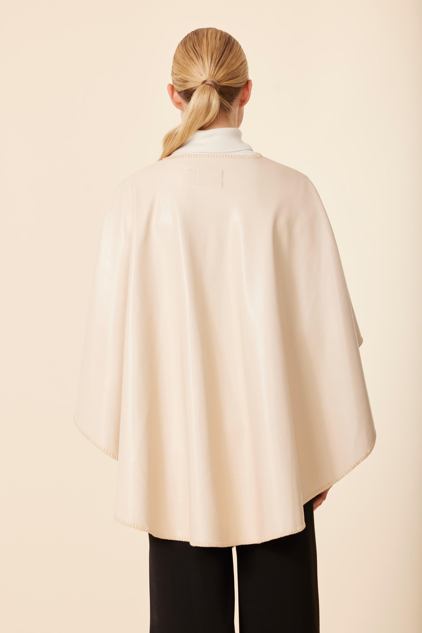 Vegan Leather Tonal Whip Stitch Wrap