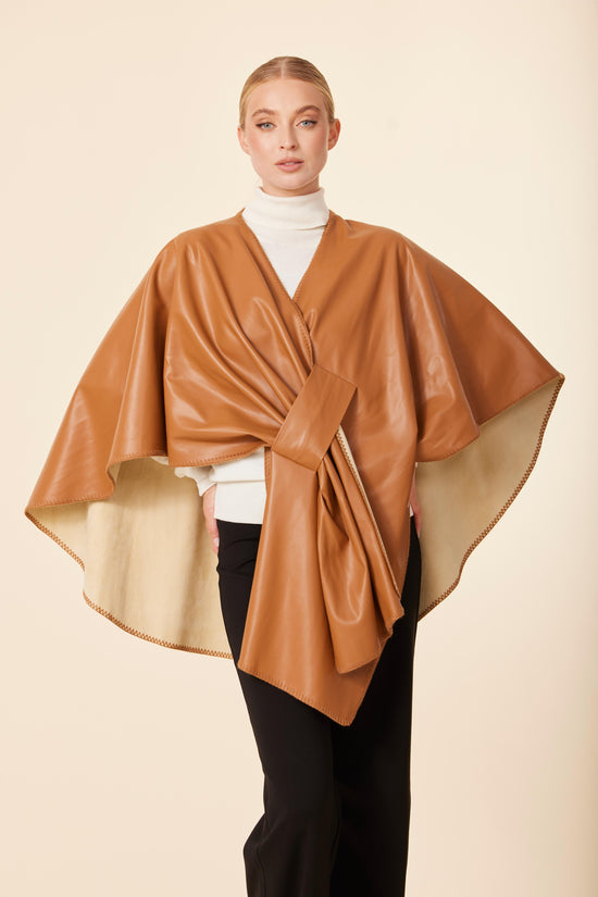 Vegan Leather Tonal Whip Stitch Wrap