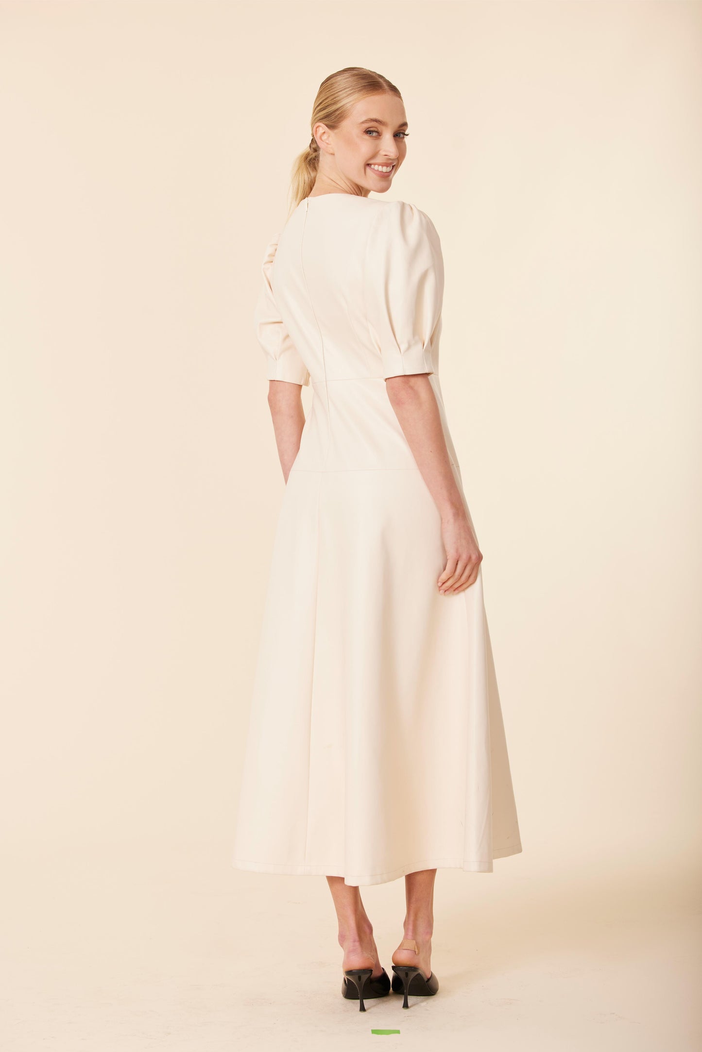 Vegan Leather Maxi Dress